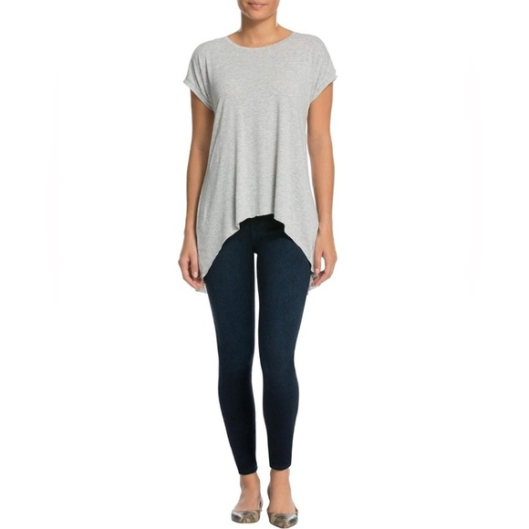 SPANX Jean-ish Ankle Leggings Pants Size Large Black Back Pockets - Picture 11 of 11